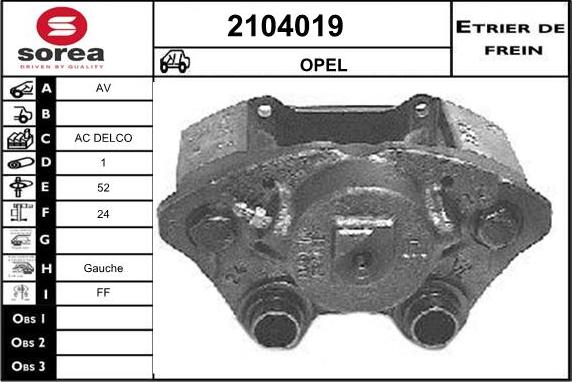 EAI 2104019 - Brake Caliper car-mod.net