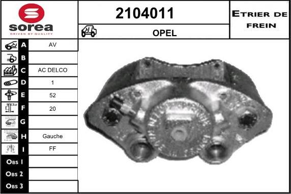 EAI 2104011 - Brake Caliper car-mod.net