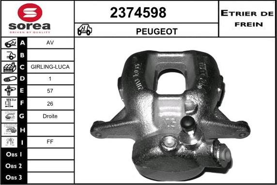EAI 2374598 - Brake Caliper car-mod.net
