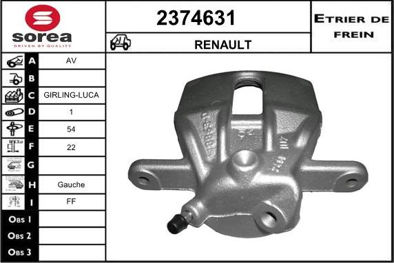 EAI 2374631 - Brake Caliper car-mod.net