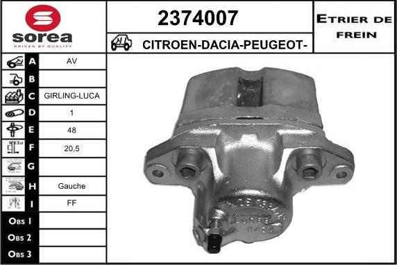 EAI 2374007 - Brake Caliper car-mod.net