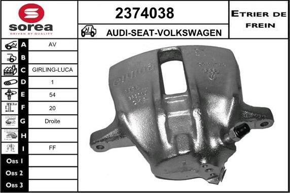 EAI 2374038 - Brake Caliper car-mod.net