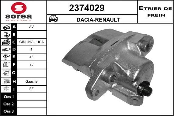 EAI 2374029 - Brake Caliper car-mod.net