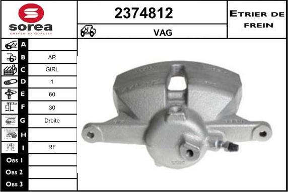 EAI 2374812 - Brake Caliper car-mod.net