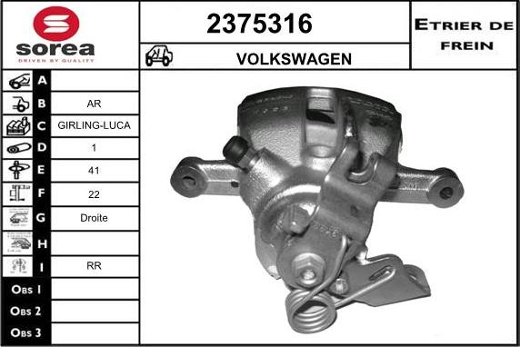 EAI 2375316 - Brake Caliper car-mod.net