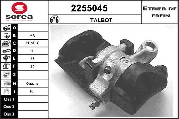 EAI 2255045 - Brake Caliper car-mod.net