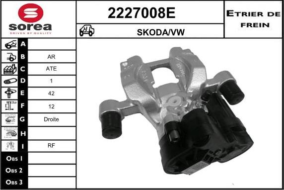EAI 2227008E - Brake Caliper car-mod.net