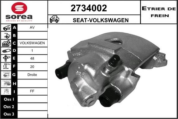 EAI 2734002 - Brake Caliper car-mod.net