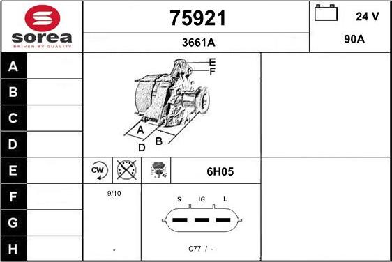EAI 75921 - Alternator car-mod.net