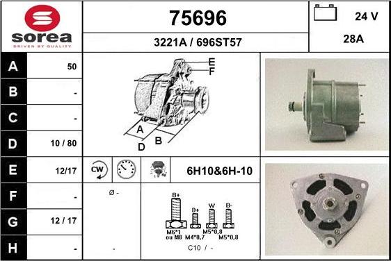 EAI 75696 - Alternator car-mod.net
