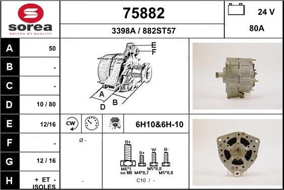 EAI 75882 - Alternator car-mod.net