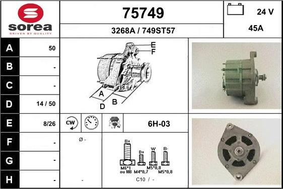 EAI 75749 - Alternator car-mod.net