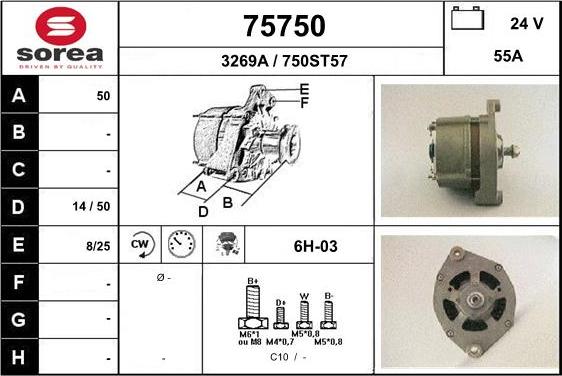 EAI 75750 - Alternator car-mod.net