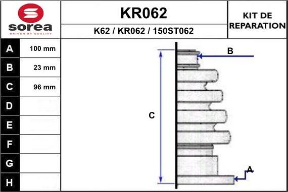 EAI KR062 - Bellow, drive shaft car-mod.net