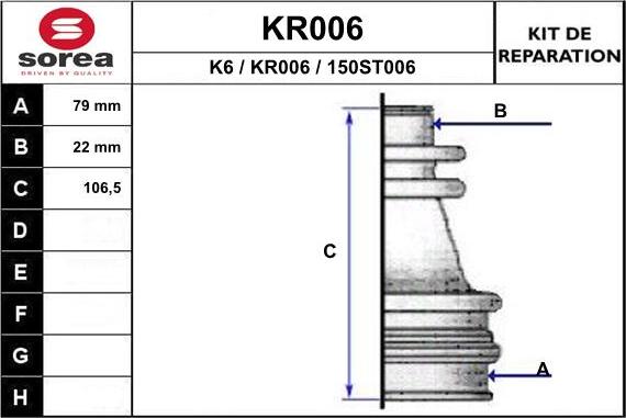 EAI KR006 - Bellow, drive shaft car-mod.net