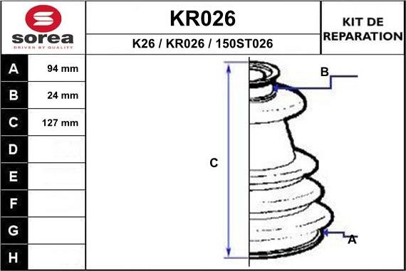 EAI KR026 - Bellow, drive shaft car-mod.net
