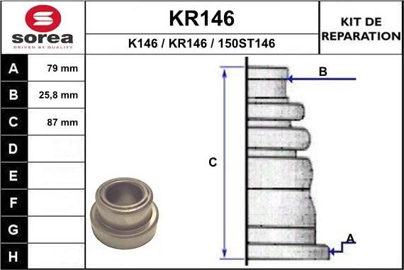 EAI KR146 - Bellow, drive shaft car-mod.net