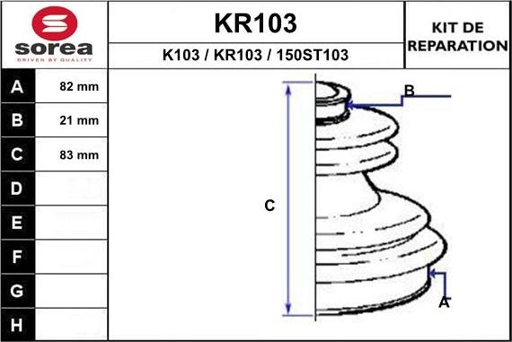 EAI KR103 - Bellow, drive shaft car-mod.net