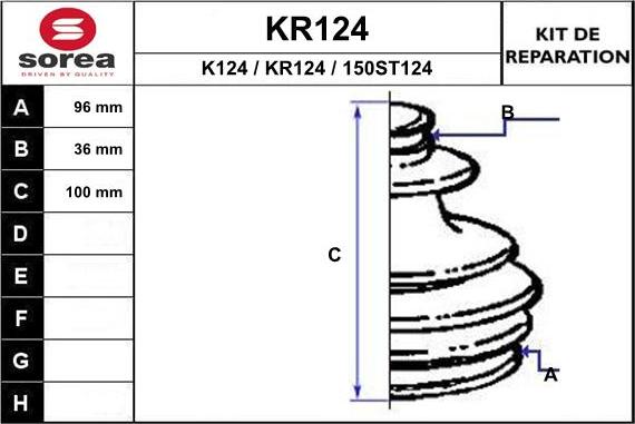EAI KR124 - Bellow, drive shaft car-mod.net