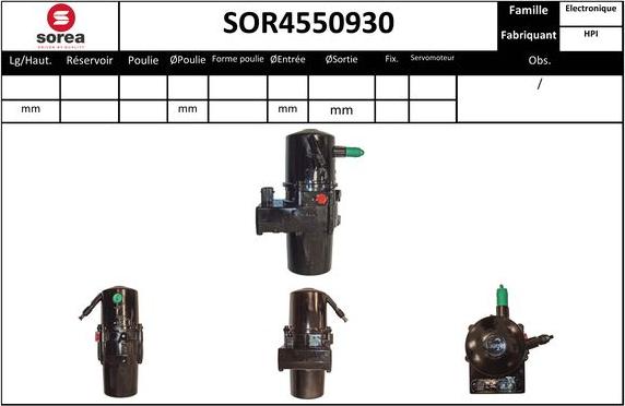 EAI SOR4550930 - Hydraulic Pump, steering system car-mod.net