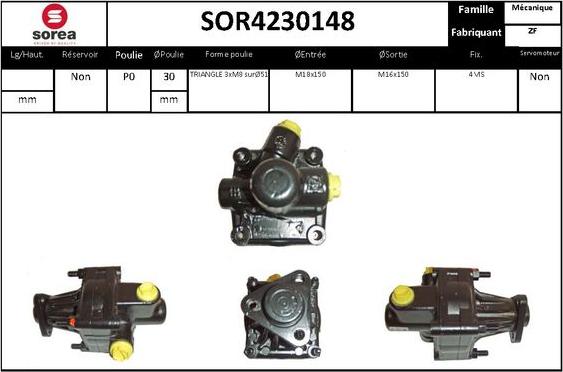 EAI SOR4230148 - Hydraulic Pump, steering system car-mod.net
