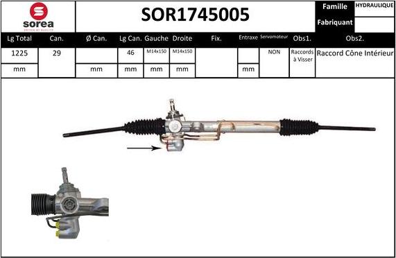 EAI SOR1745005 - Steering Gear car-mod.net