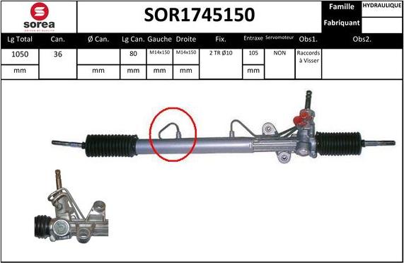 EAI SOR1745150 - Steering Gear car-mod.net