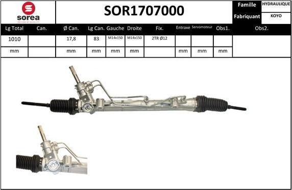 EAI SOR1707000 - Steering Gear car-mod.net