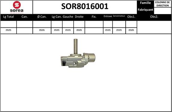 EAI SOR8016001 - Steering Column car-mod.net