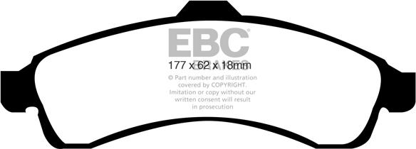 EBC Brakes DP61618 - Brake Pad Set, disc brake car-mod.net
