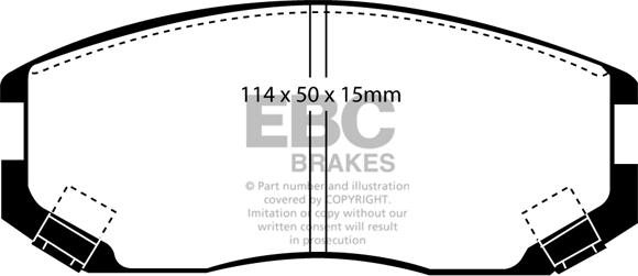 EBC Brakes DP1063 - Brake Pad Set, disc brake car-mod.net
