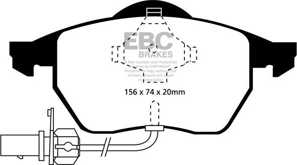 EBC Brakes DP31114C - Brake Pad Set, disc brake car-mod.net