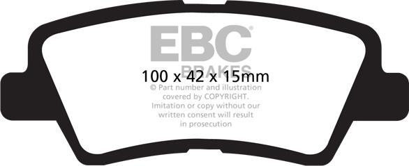 EBC Brakes DP1875 - Brake Pad Set, disc brake car-mod.net