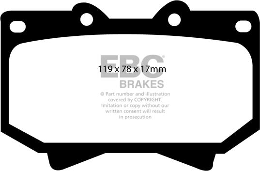 EBC Brakes DP61319 - Brake Pad Set, disc brake car-mod.net