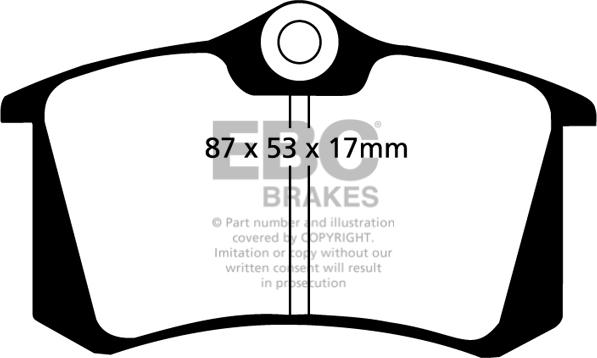 EBC Brakes DP1230 - Brake Pad Set, disc brake car-mod.net