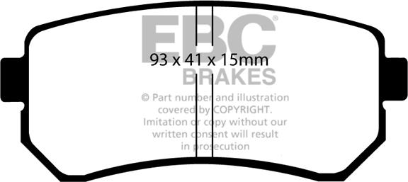 EBC Brakes DP1769 - Brake Pad Set, disc brake car-mod.net
