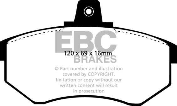 EBC Brakes DP3692 - Brake Pad Set, disc brake car-mod.net