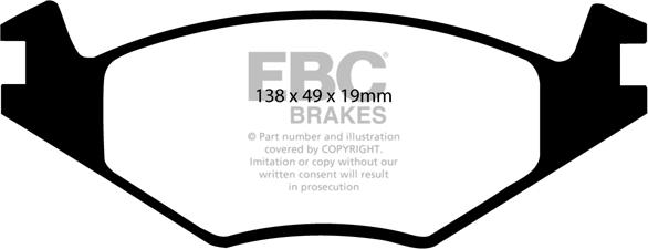 EBC Brakes DP5172 - Brake Pad Set, disc brake car-mod.net