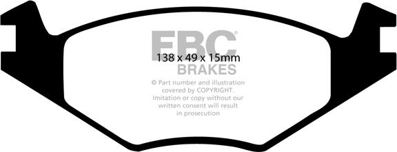 EBC Brakes DP2517 - Brake Pad Set, disc brake car-mod.net