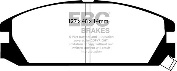 EBC Brakes DP2623 - Brake Pad Set, disc brake car-mod.net