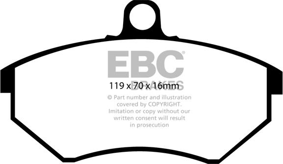 EBC Brakes DP5841NDX - Brake Pad Set, disc brake car-mod.net