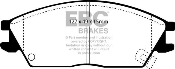 EBC Brakes DP4803R - Brake Pad Set, disc brake car-mod.net
