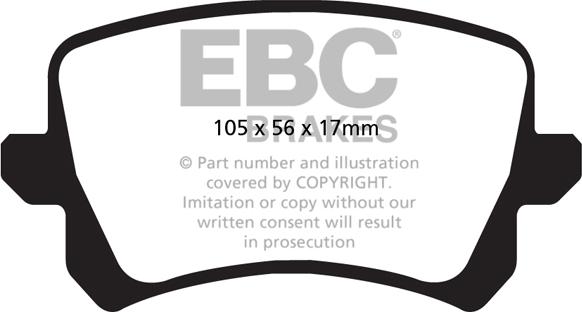 EBC Brakes DP22004 - Brake Pad Set, disc brake car-mod.net