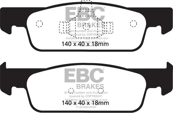 EBC Brakes DP22146 - Brake Pad Set, disc brake car-mod.net