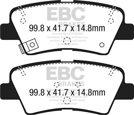EBC Brakes DP22188 - Brake Pad Set, disc brake car-mod.net