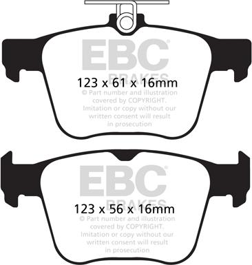 EBC Brakes DP22173 - Brake Pad Set, disc brake car-mod.net