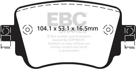 EBC Brakes DPX2201 - Brake Pad Set, disc brake car-mod.net
