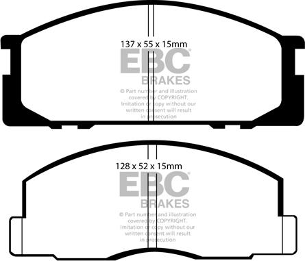 EBC Brakes DP743 - Brake Pad Set, disc brake car-mod.net