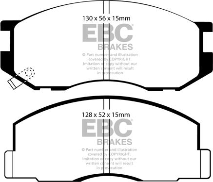 EBC Brakes DP747 - Brake Pad Set, disc brake car-mod.net