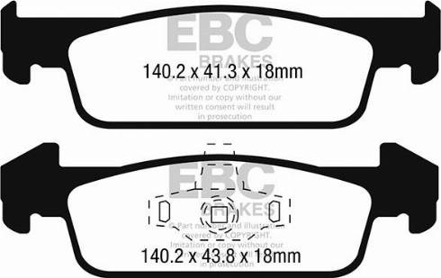 EBC Brakes DPX2259 - Brake Pad Set, disc brake car-mod.net